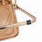 Leisuremod Lawrence Acrylic Folding Chair with Gold Metal Frame, Tangerine, 2PK LFG19OR2 - alternate 3