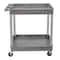 Luxor Utility Cart - Large Tub Cart - Two Shelves - Gray TC11-G - alternate 5