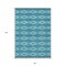 Homeroots 8' X 10' Teal Blue Gray And Ivory Geometric Washable Indoor Outdoor Area Rug 599673 - alternate 2