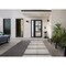 Vdomdoors Front Exterior Prehung FiberGlass Door Clear Glass See-through / Manux 8555 Matte Black Clear Glass MANUX8555EXD-BLK-W36+12 x H80+14-LH - alternate 1