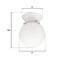 Westinghouse 6 WHT Ceil Fixture 66607 - alternate 2