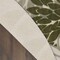 Homeroots 5' Ivory Green And Dark Green Round Floral Indoor Outdoor Area Rug 548141 - alternate 3