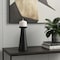Homeroots 10" Black Metal Tabletop Pillar Candle Holder 608429 - alternate 3