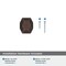 Amerock St. Vincent 1-5/8 inch 41mm Length Oil-Rubbed Bronze Cabinet Knob BP36641ORB - alternate 2