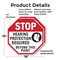 Signmission Stop Hearing Protection Required Be, 18 inch X 18 inch, Plastic Sign, 2PK OC-P-2PACK-18-123 - alternate 3