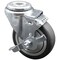 Service Caster 4 Inch SS Thermoplastic Rubber Wheel Swivel Bolt Hole Caster with Brake SCC SCC-SSBH20S414-TPRB-TLB - alternate 1