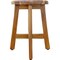 Homeroots 18" Natural Brown Backless Bar Chair 376718 - alternate 1