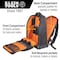 Klein Tools Tool Backpack, Black/Orange, 1680d Ballistic Weave Body; Hard Molded Polypropylene Bottom 62805BPTECH - alternate 4