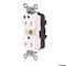 Leviton Straight Blade Receptacle, 5-15R, 15 A, 125V AC, Self-Grounded MT820-ILW - alternate 1
