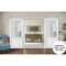 Sartodoors Sturdy Double Barn Door with Frosted Glass 9 Lites, Felicia 3309 Matte White, 13FT Rail Hangers He FELICIA3309DB-S-BEM-64 x 80(2*32x80) - alternate 3