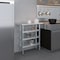 Amgood 14in D x 30in L Stainless Steel Table, Three Undershelves AMG WT-1430-3SH-Z - alternate 4