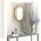 Homeroots 36" Gold Metal Geometric Oval Accent Mirror 574039 - alternate 5