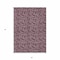 Homeroots 3' X 5' Merlot Mauve And Ivory Floral Washable Indoor Outdoor Area Rug 581900 - alternate 4