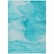 Homeroots 8' X 10' Teal Abstract Washable Non Skid Indoor Outdoor Area Rug 559781 - alternate 4