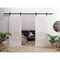 Sartodoors Double Barn Door 72 x 80 inches, Planum 0010 Gloss White, 13FT Rail Track Set, Solid Panel Interior PLANUM0010DB-B-GLOS-72 - alternate 1