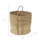 Homeroots Set of Three Brown Wicker Basket, 3PK 392157 - alternate 5