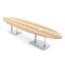 Skutchi Designs Oval Conference Table With Power Unit, 48 in W, 168 in L, Brown HAR-OVL-48X168-DOU-K525-ESIL - alternate 1