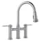Blanco Empressa Bridge Faucet Pull Down 1.5 gpm, Stainless 442505 - alternate 1