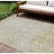 Homeroots 8' X 10' Gold Damask Washable Indoor Outdoor Area Rug 607701 - alternate 1