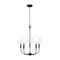 Z-Lite Tova Matte Black 5 Light Chandelier 3049-18C-MB - alternate 1