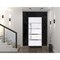 Vdomdoors Steel Door Deux 1105 Black Enamel 2 Sidelight and Transom Window Sidelite Stainless Inserts Entry D DEUX1105EXD-BLK-W14+36+14 x H80+16-LH-I - alternate 3
