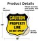 Signmission No Spray Shield Sign Caution Property Li, 18 Inch X 18 Inch, Vinyl Decal SHI-D-18-404 - alternate 2