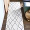 Jonathan Y Illi Moroccan Diamond Trellis Ivory/Gray 2 ft. x 10 ft. Runner Rug MOH506A-210 - alternate 1