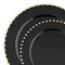 Smarty Had A Party Black with Gold Pearl String Round Disposable Plastic Dinnerware Value Set, 240PK 8870-BGVP-CASE - alternate 5