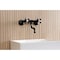 Kingston Brass Double-Handle Wall Mount Bathroom Faucet, Matte Black KS2110AX - alternate 3