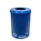 Mytcoat Trash Receptacle, Flat Lid, Liner, 32 Gal, Light Blue, Expanded Metal, Textured Coating 804385 - alternate 1