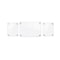 Azar Displays Floating Acrylic Gallery Wall Frame Set, 1" Stand off, Silver, 3PK 105707-SLV - alternate 1