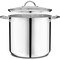 Emporio Kitchen Stainless Steel 20QT Stockpot with Glass Lid, Even-Heat Base, Riveted Handles, Oven Safe EMPKSSTKP20 - alternate 1