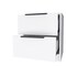 Homeroots 19" White Wood Two Drawer Nightstand 543652 - alternate 7