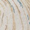 Homeroots 8' Beige Teal Blue And Ivory Round Abstract Washable Indoor Outdoor Area Rug 600206 - alternate 4