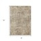 Homeroots 3' X 5' Taupe And Beige Abstract Washable Indoor Outdoor Area Rug 630549 - alternate 2