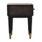 Homeroots 18" Brown Solid Wood Two Drawer Nightstand 701717 - alternate 6