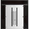 Vdomdoors Aluminum Double Doors Dekton 0163 Venezia Noce 2 Sidelight and Top Transom Entry Door Painted (W100 DEKTON0163DEXD-VEN-W14+72+14xH80+12-LH-O - alternate 3