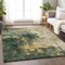 Homeroots 10' X 14' Fern Green And Gold Abstract Washable Indoor Outdoor Area Rug 603058 - alternate 4
