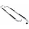 Big Country With Step Pads, 3 Inch Round Bent, Polished, Stainless Steel, Without End Caps, Rocker Panel Mount 372034 - alternate 1