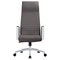 Leisuremod Aleen High-Back Office Chair in Upholstered Leather and Iron Frame with Swivel and Tilt, Grey AOT19GRL - alternate 4