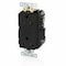 Leviton Lev-Lok GFCI 20A TR/PI Ind Gr Black MGFT2-E - alternate 1