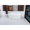 Kingston Brass 55" Acrylic Oval Double Ended Freestanding Tub with Drain, Glossy White VTDE552823 - alternate 3