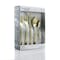 Megachef Baily 20 Piece Flatware Utensil Set, Stainless Steel Service for 4 in Light Gold MCFW-BAILY-LIGHTGOLD - alternate 3