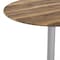 Flash Furniture Commercial All-Weather 36" Round Natural HPL Tabletop-Silver X Base ST-RD36-NAT-T3030S-GG - alternate 4