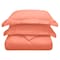 Homeroots Coral King Cotton Blend 300 Thread Count Washable Duvet Cover Set 528517 - alternate 4