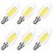 Luxrite 8W LED Candelabra Bulb, 75W Equivalent, E12 Base, 1000 Lumens, 5000K Bright White, 6PK LR21714 - alternate 1