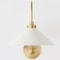 Hudson Valley Lighting Mark D. Sikes X Clivedon 1 Light Wall Sconce 12 In. Aged Brass/Off White MDS1400-AGB/OW - alternate 2