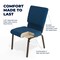 Flash Furniture 18.5"W Stacking Church Chair in Navy Blue Fabric, 4PK 4-XU-CH-60096-NVY-DOT-GG - alternate 4