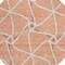 Homeroots 8' Salmon And Ivory Round Geometric Washable Indoor Outdoor Area Rug 612901 - alternate 4