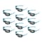 Interstate Safety Full-Seal Safety Glasses with Smoke Mirror Lens and Removable EVA Foam Gasket, Blue, 10PK 40256-BX - alternate 1